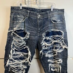 Jordan Craig Distressed Blue Jeans